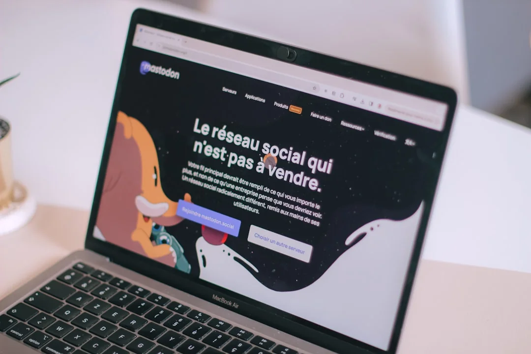 Close-up view of a laptop displaying a sign-up page for an online platform.